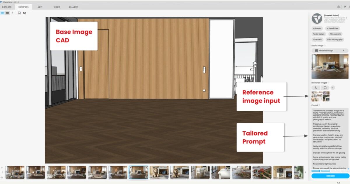Exemplo de interface do Revit e do Veras explicando como solicitar informações à IA