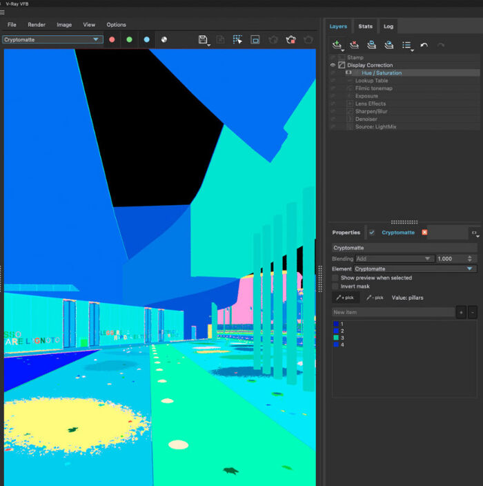 cryptomatte in V-Ray