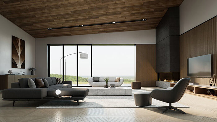 Enscape for Mac interior rendering living room scene