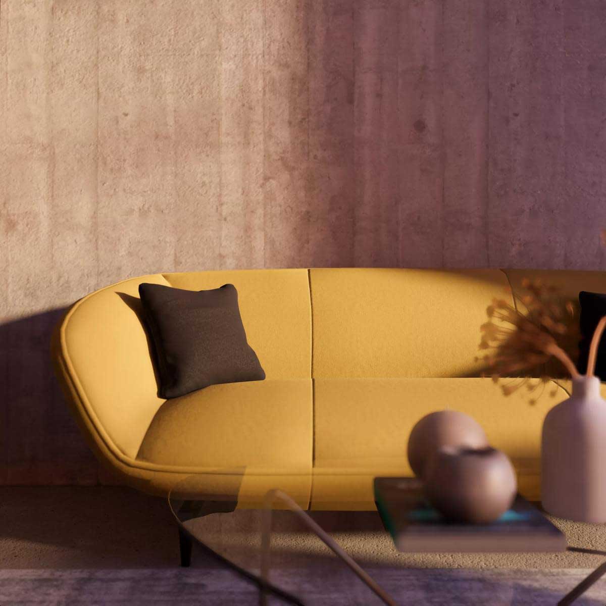 Yellow sofa